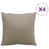 Sofa Cushions 4 Pcs. Taupe 40x40 Cm Fabric