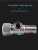 304 Stainless Steel Angle Valve for Cold/Hot Water, Universal 4-Point Household Stop Valve for Water Heaters and Toilets