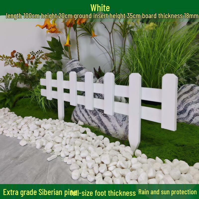 Outdoor Garden Decorative Wooden Picket Fence for Yard and Flower Beds