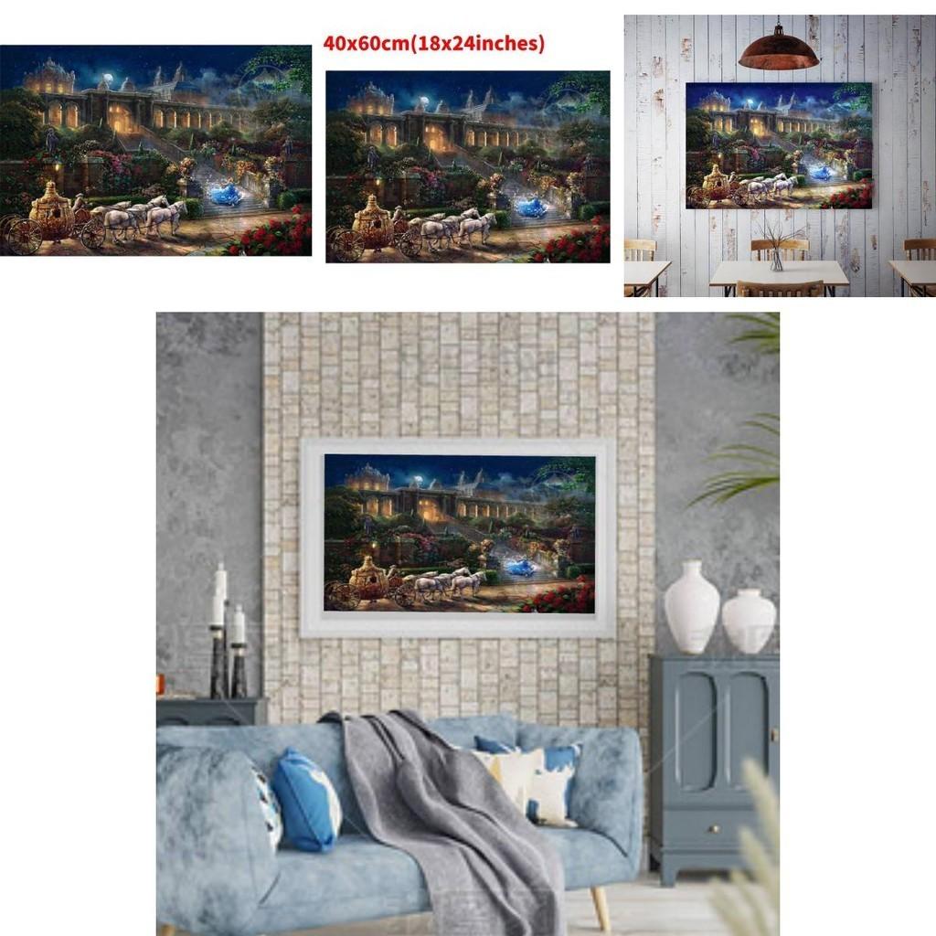 Meerjungfrauen-Prinzessin Leinwand Wandkunst Modernes Märchen Kinderzimmer Dekor Malerei