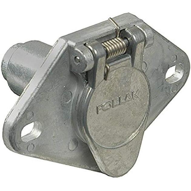Pollak 11-404EP Metal 4-Way Round Zinc Connector Socket