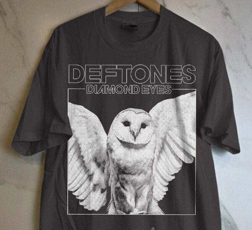 Deftones Rock Band T-Shirt, Diamond Eyes Tee Cotton Unisex For Fans S