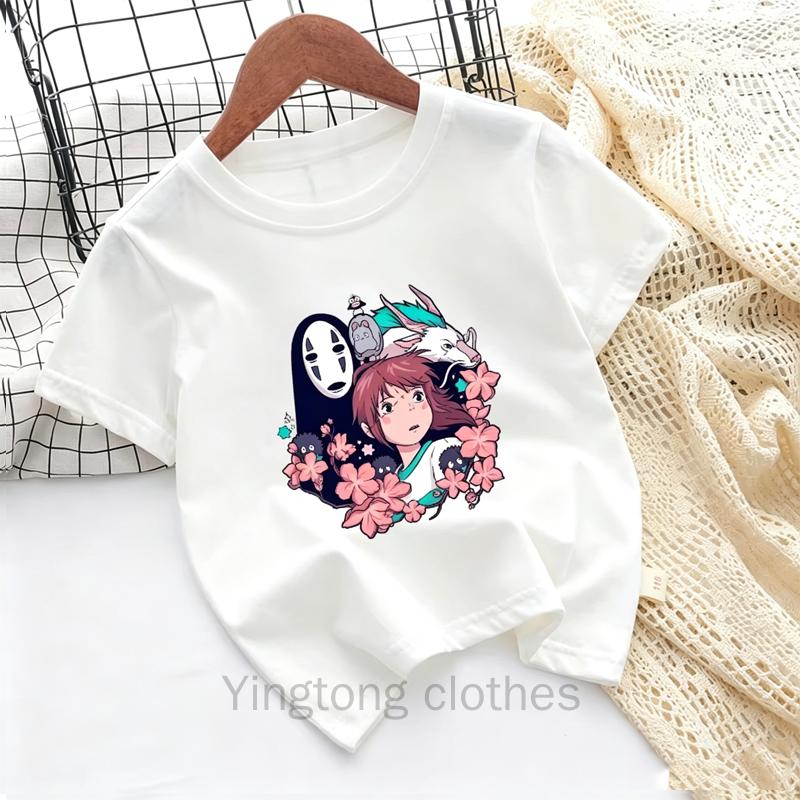 Totoro Cute T-shirts Unisex Fashion Short Sleeve Cartoon Anime Pattern Printed T-shirt Summer Clothes Comfortable Soft Tops Gift