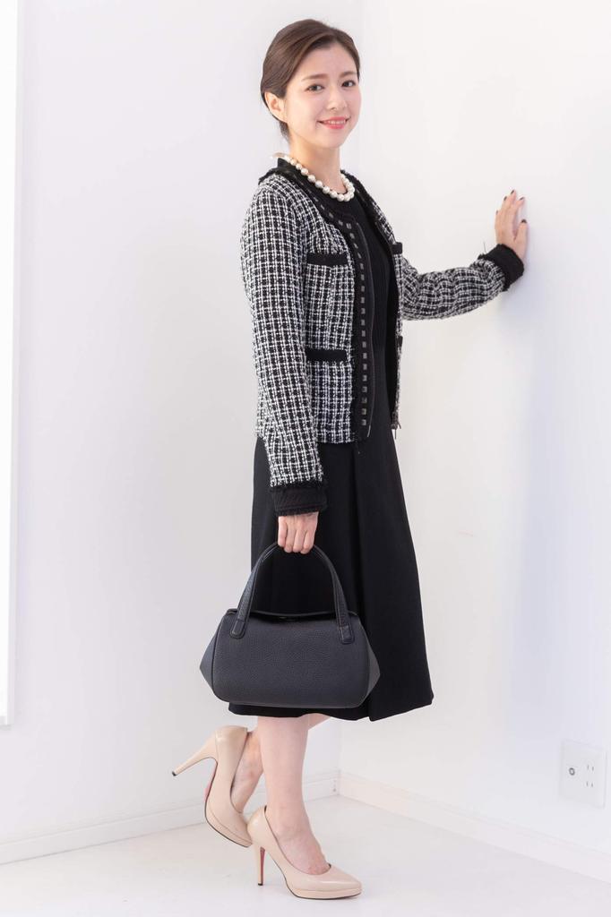 [IMAI BAG since 1977] Imai Bag Formal Bag GENOVA Women's Formal Handbag, Made in Japan, Cowhide Leather Bag, Wedding Bag (2646 Black)