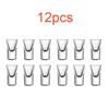12Pcs/6Pcs/2Pcs S Glass 15Ml Spirits Cup Thicken Bottom Transparent Glass Drinkware Strong Liquor  Cup Baijiu Wine Small Cups