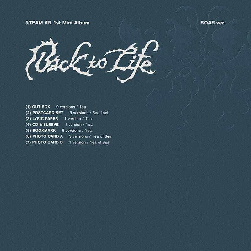 &TEAM KR 1st Mini Album [Back To Life] (ROAR Ver.)