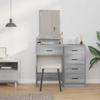 Makeup Table Grey Sonoma 50 x 41 x 140 cm Particleboard