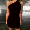 Robe courte sans manches pour femmes, tenue Sexy, Design Original, vêtements de fête, de club, de rendez-vous pour filles