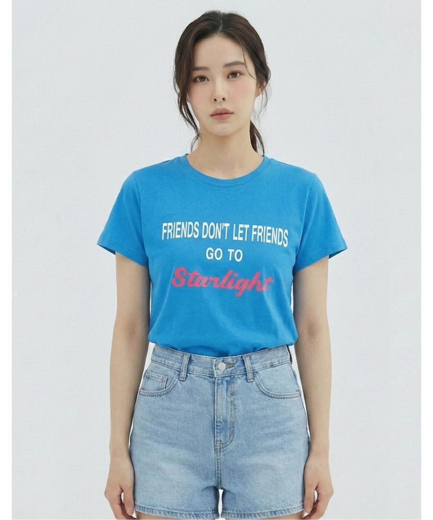 VANAKE Lettering Short Sleeve T-Shirt_Vb37Tsm305Z