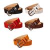 Hollows Flower Print Belt Elegant Fashionable Waistband Retros Styles Women Belt for Casual Wear