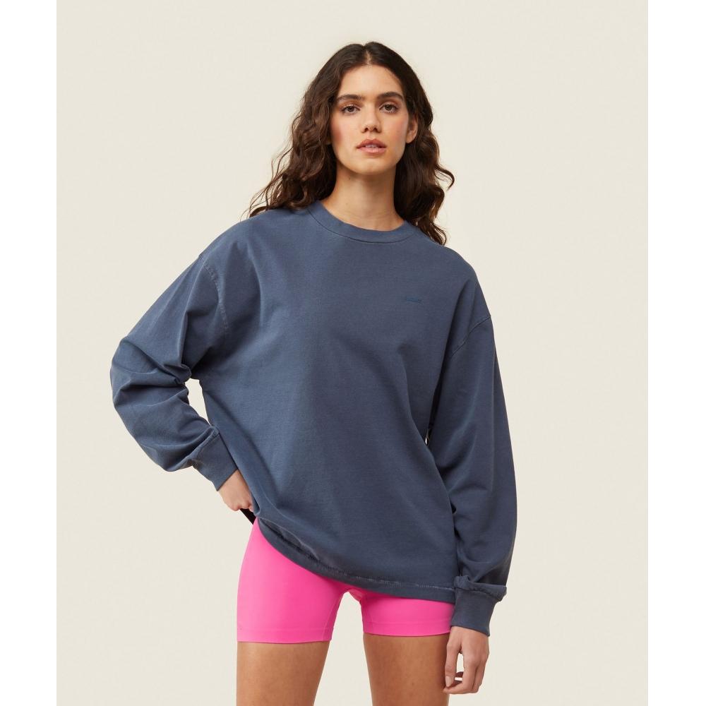 

GYMSHARK Everywear Топ с длинными рукавами Heavy Blue B1C2H UCZJ