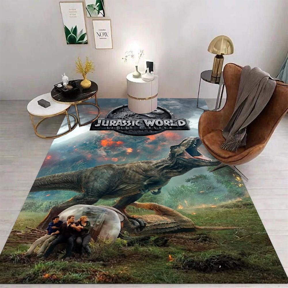 Dinosaur Theme J-Jurassic Park Carpet Living Room Sofa Decor Rug Kid Bedside Soft Carpets Game Room Mat Hallway Rug Gift