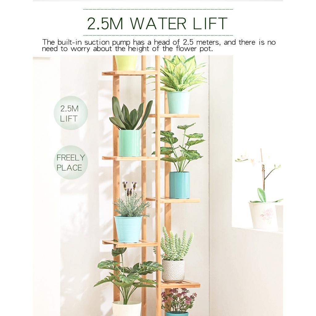 Double Pump Intelligent Garden Watering Device Mobile APP Control Automatic Drip Irrigation Flowers Plant Home Sprinkler Kit New 3.6W