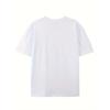European sizes Creative Pattern Round Neck T-shirt, Pure Summer Trendy Short Sleeve, Casual Daily Style Tee Tops for Men