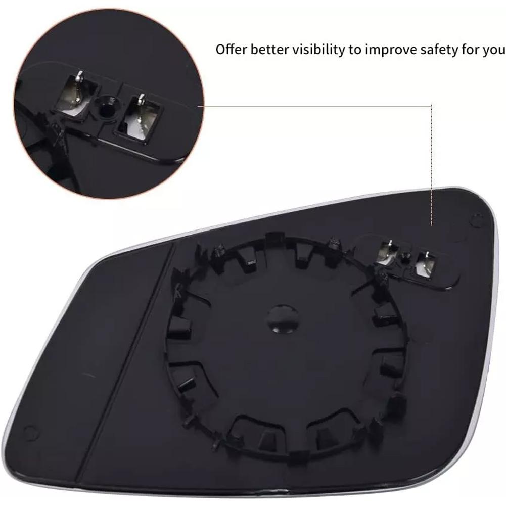 White Door Wing Rear View Mirror Glass Passenger Drive Side View Heated Mirror Glass for F20 F22 F30 F33 F34 F36 2011-2016