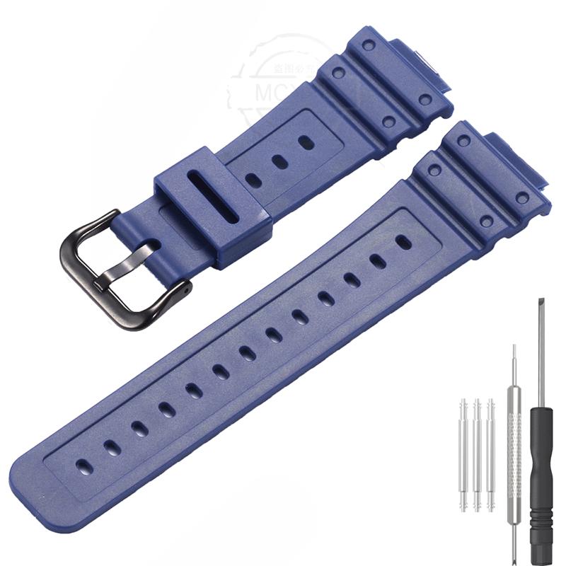16mm Resin Strap Suitable For Casio DW-5900 DW-6900 5600E GW-M5610 Band Bracelet Pin Buckle Accessories