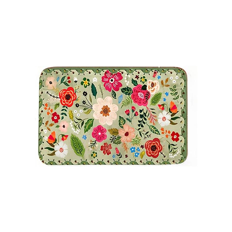 

Vintage Flower Kitchen Mat Entrance Doormat Home Decor Non-Slip Hallway Balcony Rugs Bathroom Laundry floor mat Home Decor 40cm x 60cm