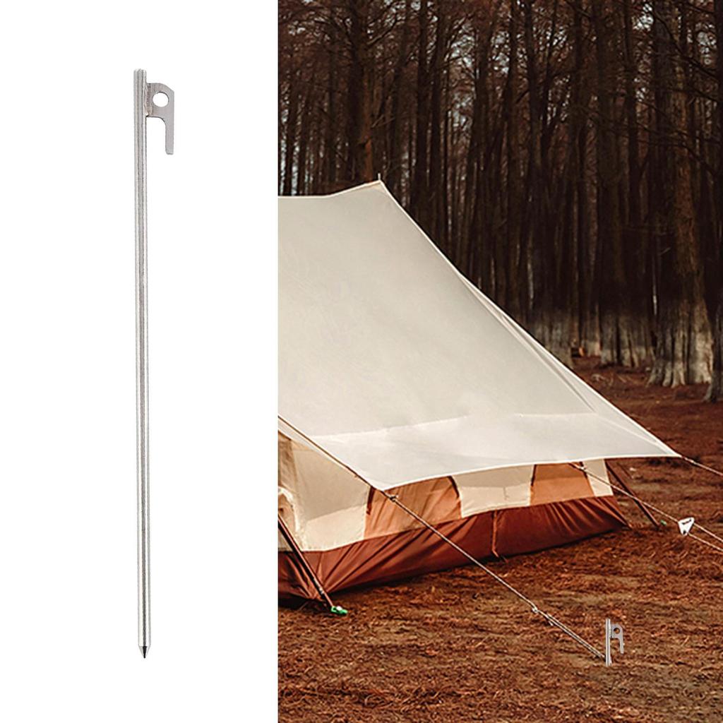Tent Stakes Garden Stainless Steel Ground Anchors Heavy Duty Portable Tarp