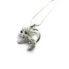Les Trésors De Lily [N3048] - Silver White 'Cat' Designer Necklace