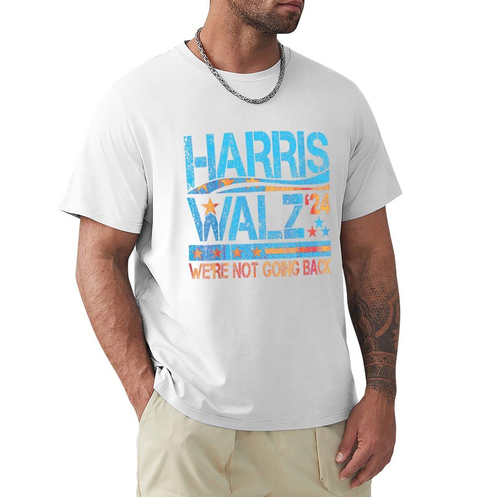 Harris Walz 2024 TShirt quickdrying summer clothes men workout shirt S