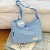 Wind Niche Versatile Girl Shoulder Messenger Bag, Japanese Students Simple Solid Color Sports And Leisure Commuter Bag