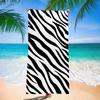 Sweet Leopard Print Beach Towel - Super Absorbent Quick Dry Microfiber, Bow & Butterfly Pattern Blanket for Picnic & Outdoor