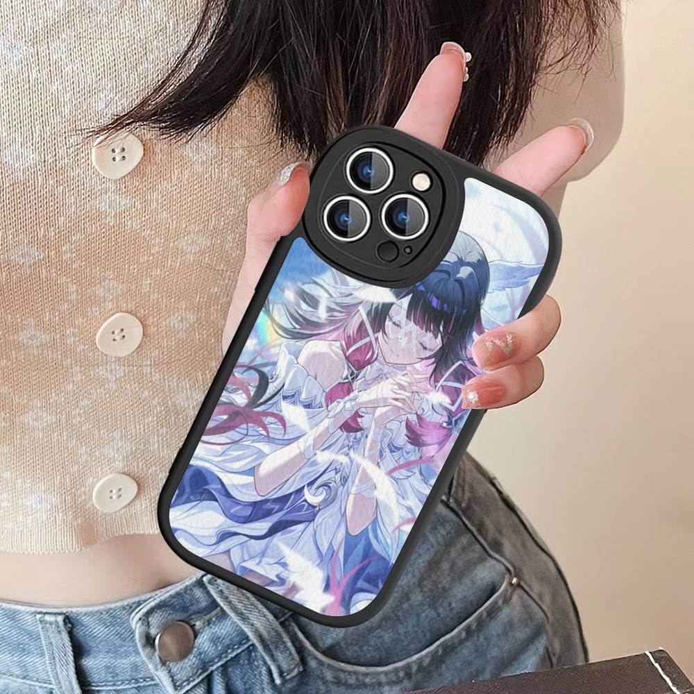 

Genshin Impact Columbina Phone Case For IPhone 11 12 13 14 15 16 Pro Max Plus Leather Cover iphone 11