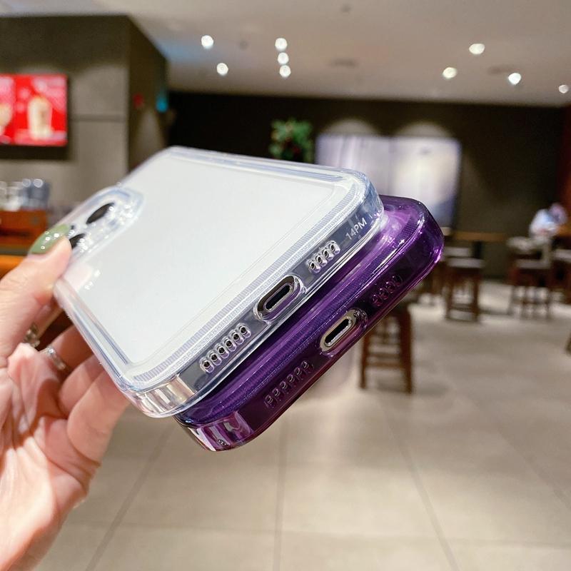 Luxury Transparent Phone Case For Iphone 11 12 13 14 Pro Max X Xs Xr Max 7 8 Plus Bumper Shockproof Clear Cases Cover