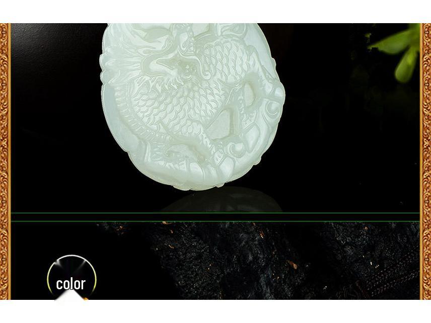 Hetian Jade Qilin Pendant with Certificate