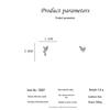 Asymmetrical Colorful Butterfly & Pearl Stud Earrings In S925 Sterling Silver