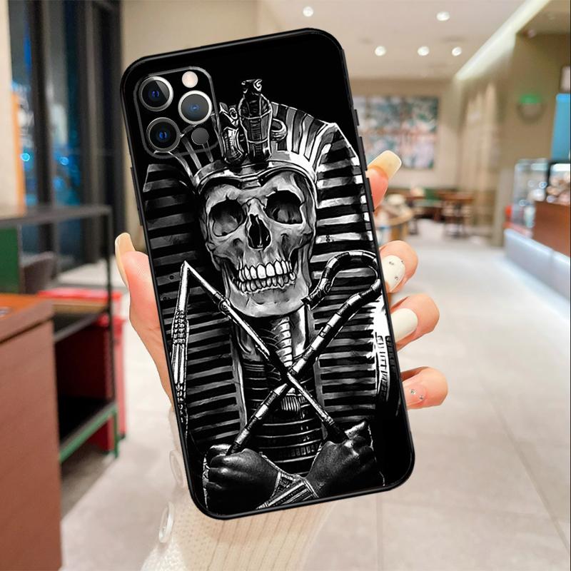Ancient Egypt Pharaoh Phone Case For iPhone 16 15 14 11 12 13 17 Pro Max mini 15 Plus 16e 17 Air Protective Cover