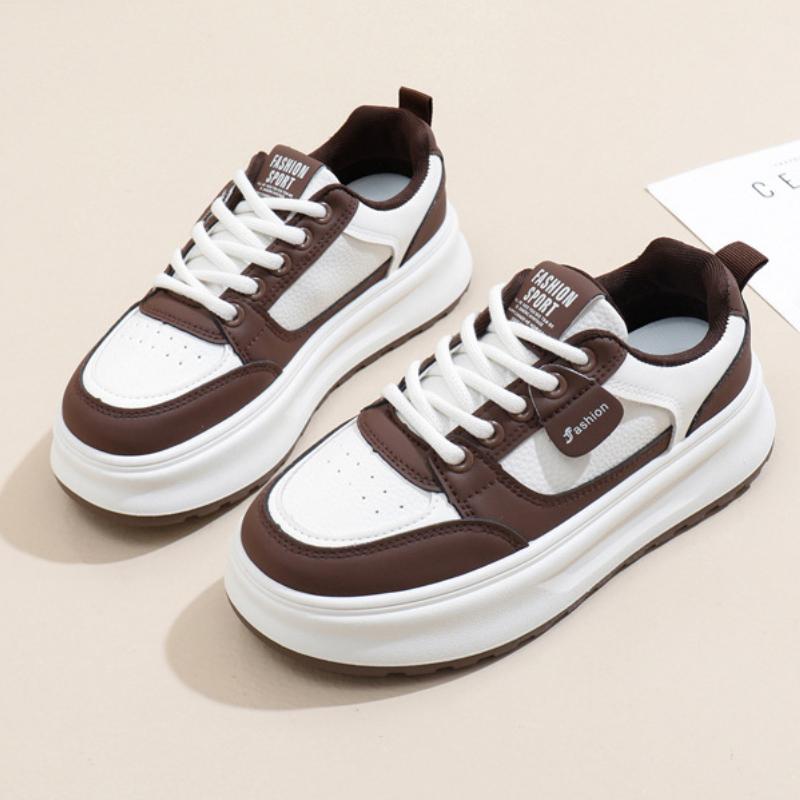 Women Platform Sneakers High Top Lace-Up Casual Shoes Comfortable Breathable Chunky Tennis Shoes