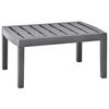 Garden Table Mocha 78 x 55 x 38 cm Plastic