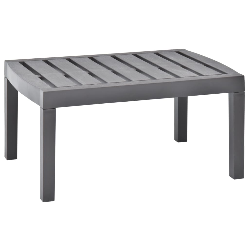 Garden Table Mocha 78 x 55 x 38 cm Plastic