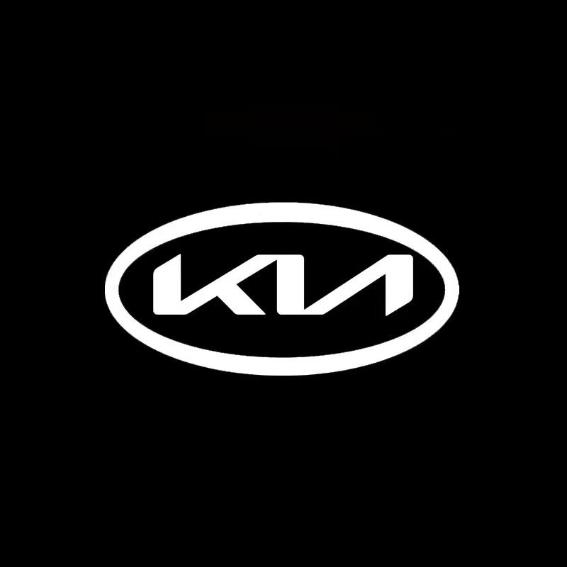 

2026 Горячая Автомобильная Наклейка 2 Шт. Светодиодные Приветственные Огни Двери Автомобиля Лазерный Проектор Декоративная Лампа Для GT LINE Kia Ceed Forte RIO STINGER Seltos K белый