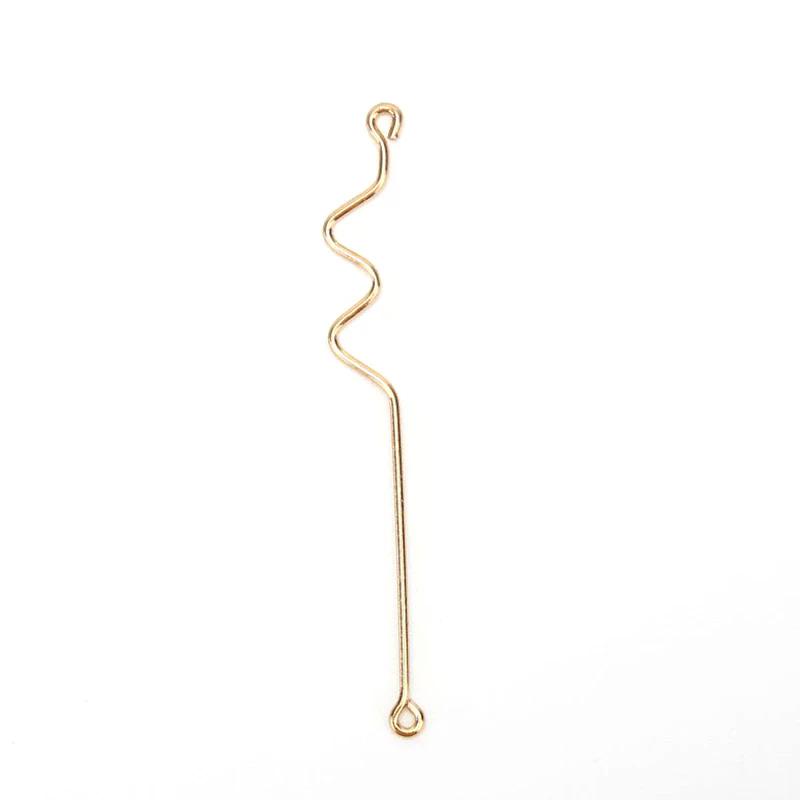 10 Teile/satz Kupfer Kurve Pleuel Charms DIY Herstellung Ohrringe Schmuck Handwerk
