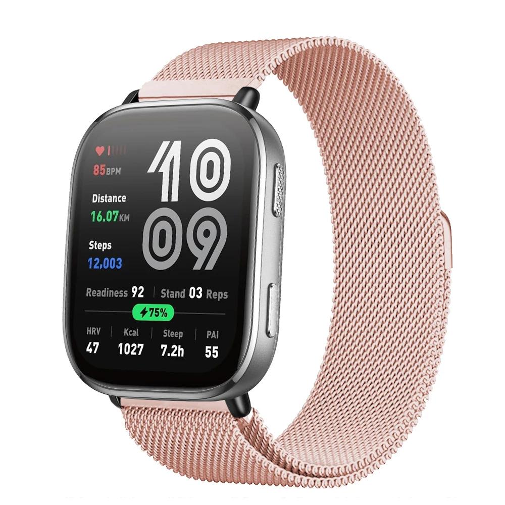 Magnetisches Armband für Für Amazfit Bip 6 Armband 22mm Band Metall Mesh Smartwatch Armband Correa Für Amazfit Bip6 Uhrenarmbänder