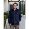Autumn and Winter New Men's Clothing Multi-pocket Woolen Coat Single-breasted Solid-color Woolen Coat Trench Coat