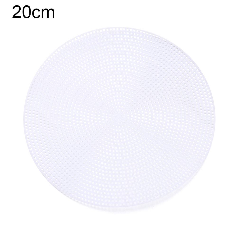 Round Grid Board for DIY Bag Plastic Knitting and Weaving Helper Knit Sheet Easy Knitting Accessories Hand Bag White Net Cover