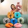 Cute Cartoon Neck Pillow Throw Pillow U-shaped Pillow Plush Toy Comfortable Nap Pillow