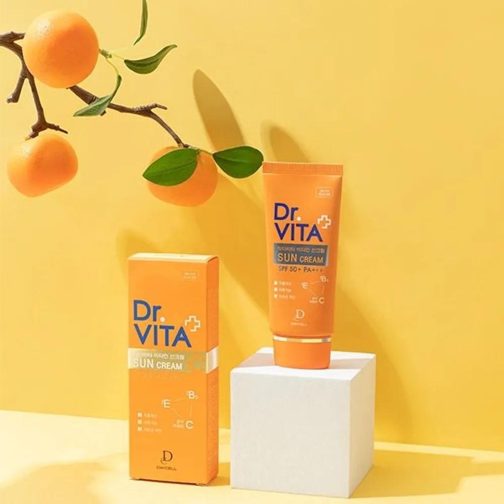 

Dr.VITA Triple-Function Vitamin Sunscreen 50g x 2, Total 100g (SPF 50+ PA+++)