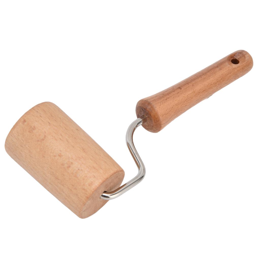 Wooden Rolling Pin Small Hangable Labor Saving Hand Dough Roller for Baking Pizza Cake