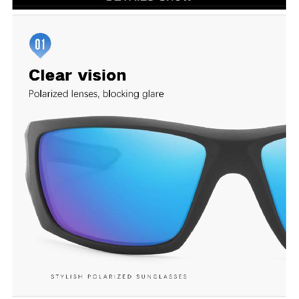 Polarized outdoor sunglasses, colorful sports sunglasses, UV protection, cycling sunglasses