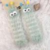 Funny Monster Socks Cute Cartoon Expression Plush Socks Autumn Winter Coral Fleece Floor Socks Christmas Stockings