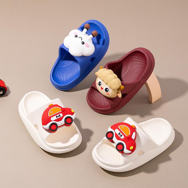 Cartoon-Schuhe - Sandalen mit weicher Sohle für Jungen und Mädchen, atmungsaktive Hausschuhe