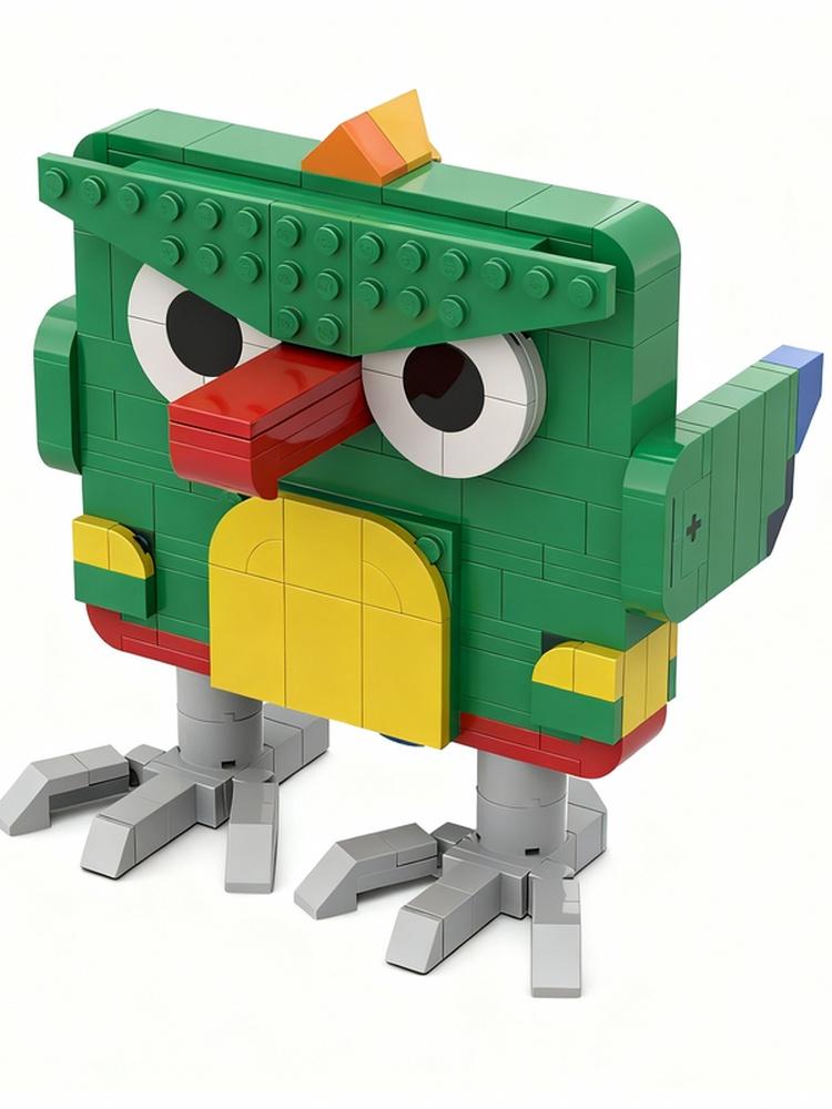 207pcs MOC Parrot Shaped Eyeglass Holder Creator Model Building Blocks Construction Toy Christmas Gifts DIY Creative Idea Brick