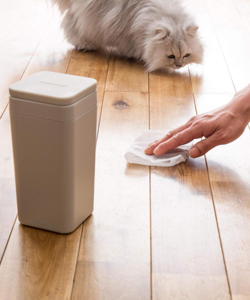 Sarasa Design Wet Tissue Case Silicone Lid Warm Gray B2c Wet Tissue Stand Vertical Butt Wipe (Silicone Lid_Charcoal Gray)