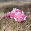 Figurine Frost Dragon Mobile Toy Cartoon 3D Printing Frost Dragon  Toy