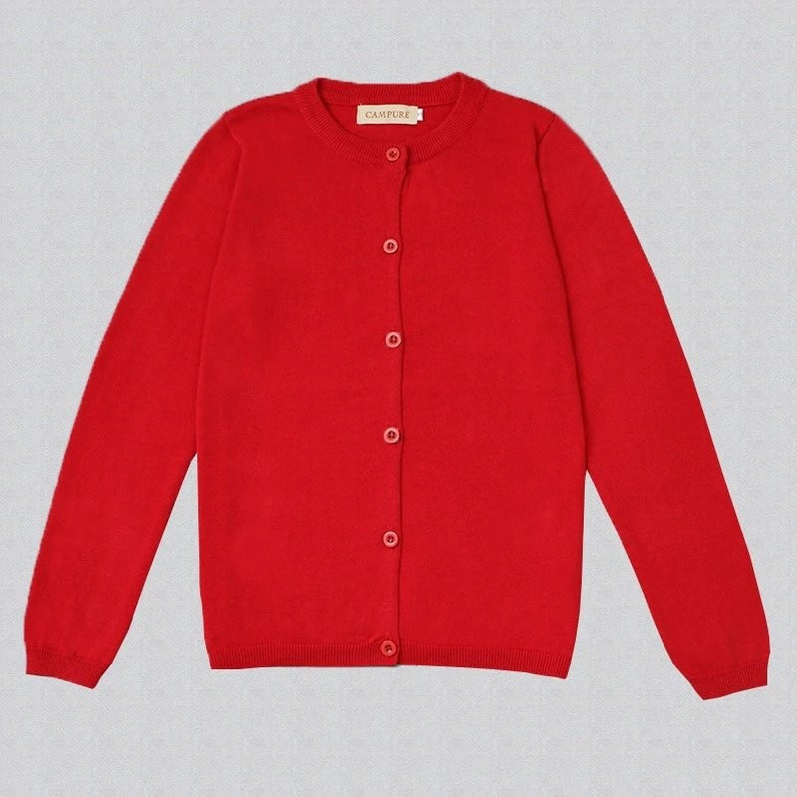 

Стильный повседневный кардиган для девочек M красный
