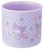 Prato de Plástico Skater para Almoço Lavável na Máquina Feito em Sanrio Kuromi Copo Grande para Crianças, 200ml, Seguro, Japão, Fita, Menina, KE4AAG-A